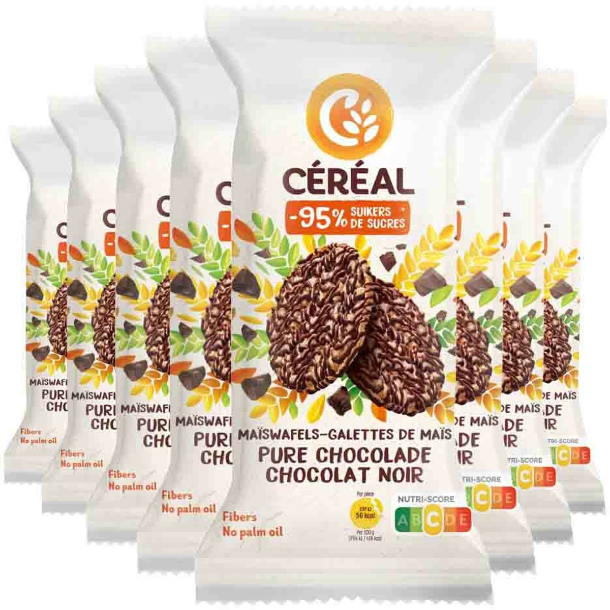 Céréal Maiswafel Puur - 8 x 108 gr - Voordeelverpakking