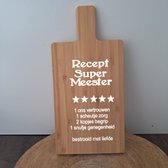 Sierplank - Meester cadeau - Afscheid school - Bedankt cadeau