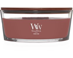 WoodWick Hearthwick Flame Ellipse Geurkaars - Rouge Oud - 50 branduren