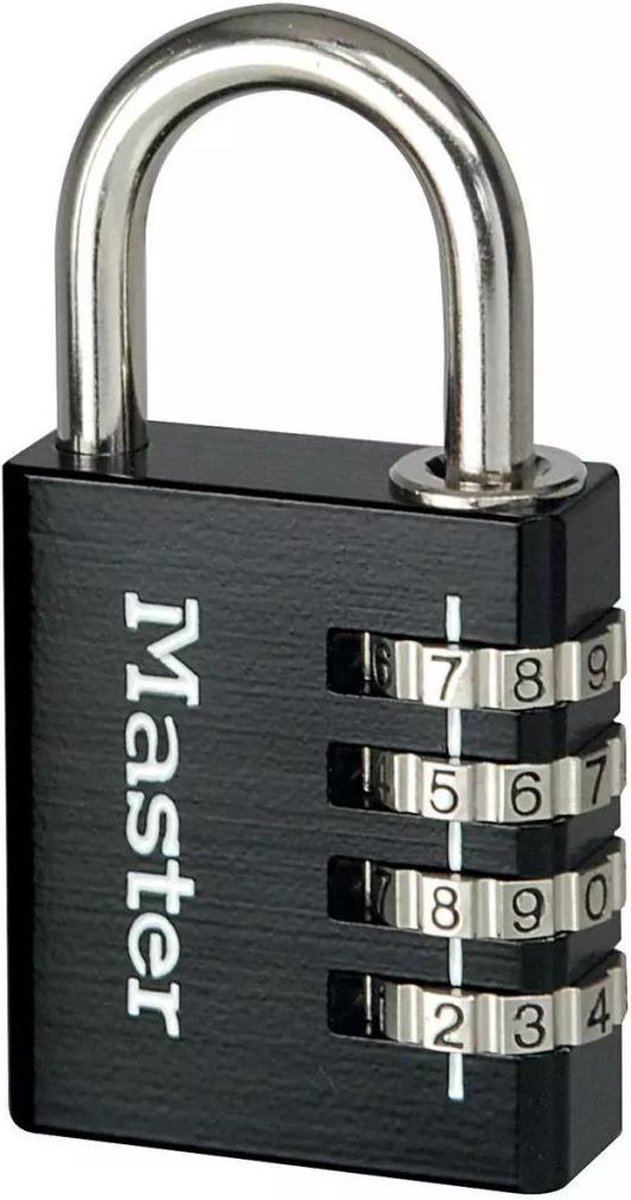 bol.com | Master Lock Combinatie hangslot aluminium zwart 40 mm 7640EURDBLK