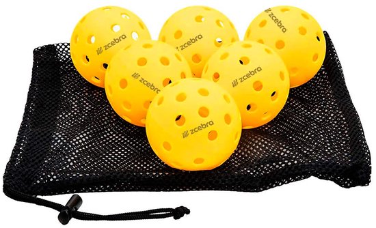 Zcebra Pickleball Onsight Pickleballballen 6 Eenheden Geel