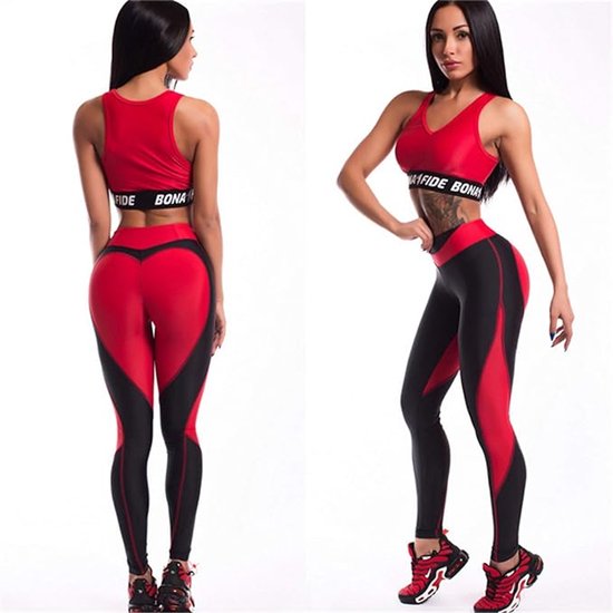 Dames High Waist Leggings Hart-Billen Yoga Broek Joggingbroek Push Up Fitnessbroek Vrouwen Leggings Gym Workout Panty Zacht Elastische Sportbroek S — afbeelding 3