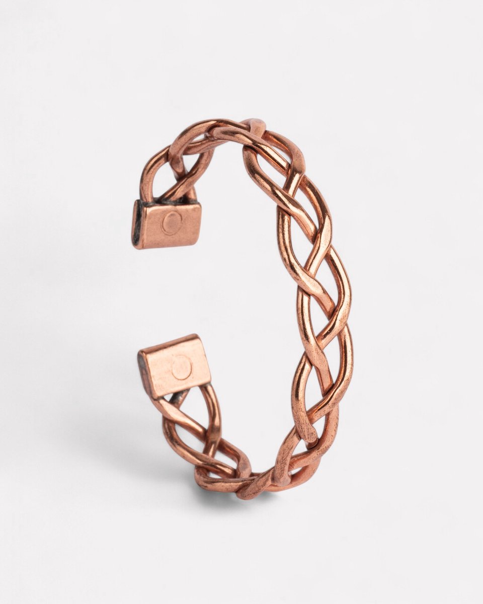 Koperen Armband - Dames - Gevlochten - Kleine maat | DEVA Loves