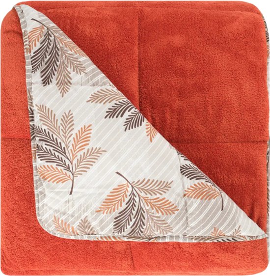 Dekbed zonder overtrek - Inclusief Kussensloop - Koningsdag - Oranje - ca. 160x220 cm - Eenpersoons - 2 in 1 Dekbed - Teddy - Zacht & Hypoallergeen - 4 Seizoenen - Dubbelzijdig - Wasbaar - Ultra Soft - De Linde Home