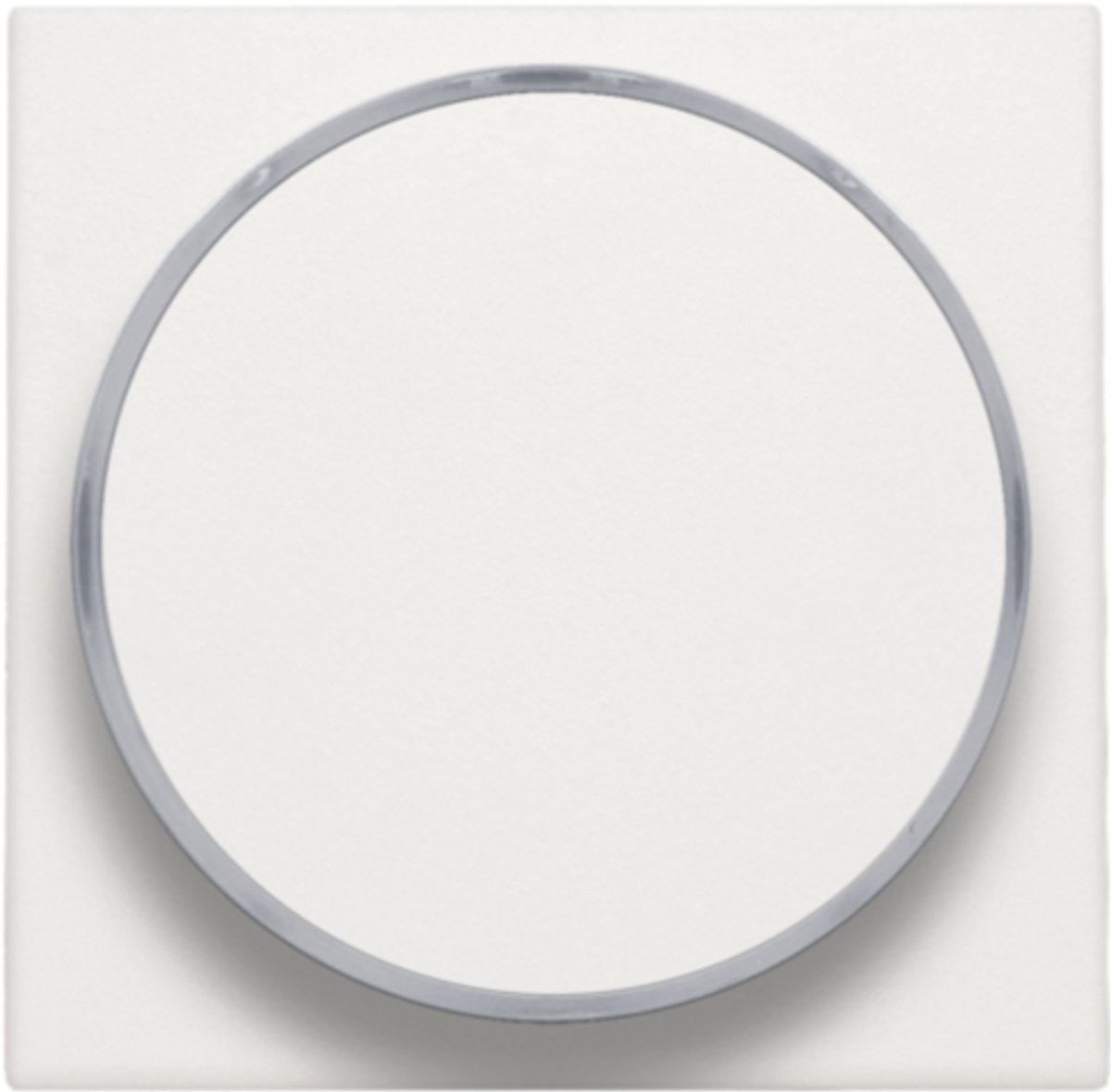 Niko Afwerkingsset met doorschijnende ring zonder symbool voor drukknop 6 A met amberkleurige led met E10-lampvoet, white - 101-64006