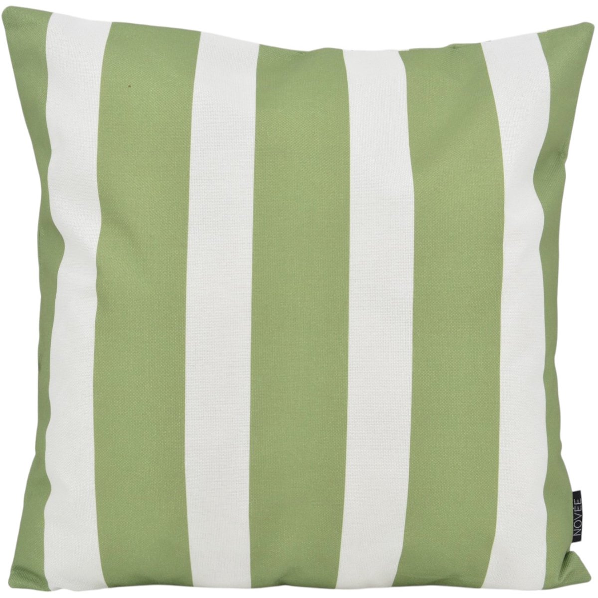 NOVÉE Streep Groen Kussenhoes | Outdoor / Buiten Collectie | Katoen/Polyester | 45 x 45 cm