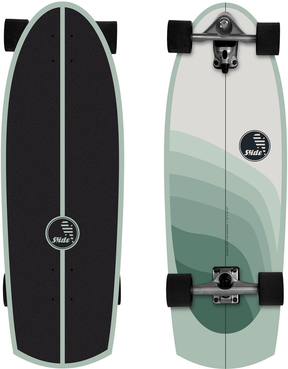 Slide SurfSkate Surfdeck Okanda ” Surf Skateboard Groen