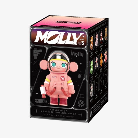 POP MART MEGA SPACE MOLLY - 100% Series 3 Blind Box Display (9