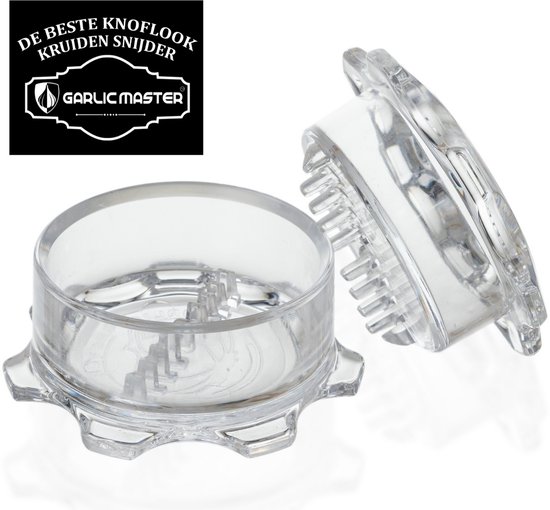 Garlicmaster© Knoflookpers - Ook voor Gember, Kruiden en Noten - Transparant