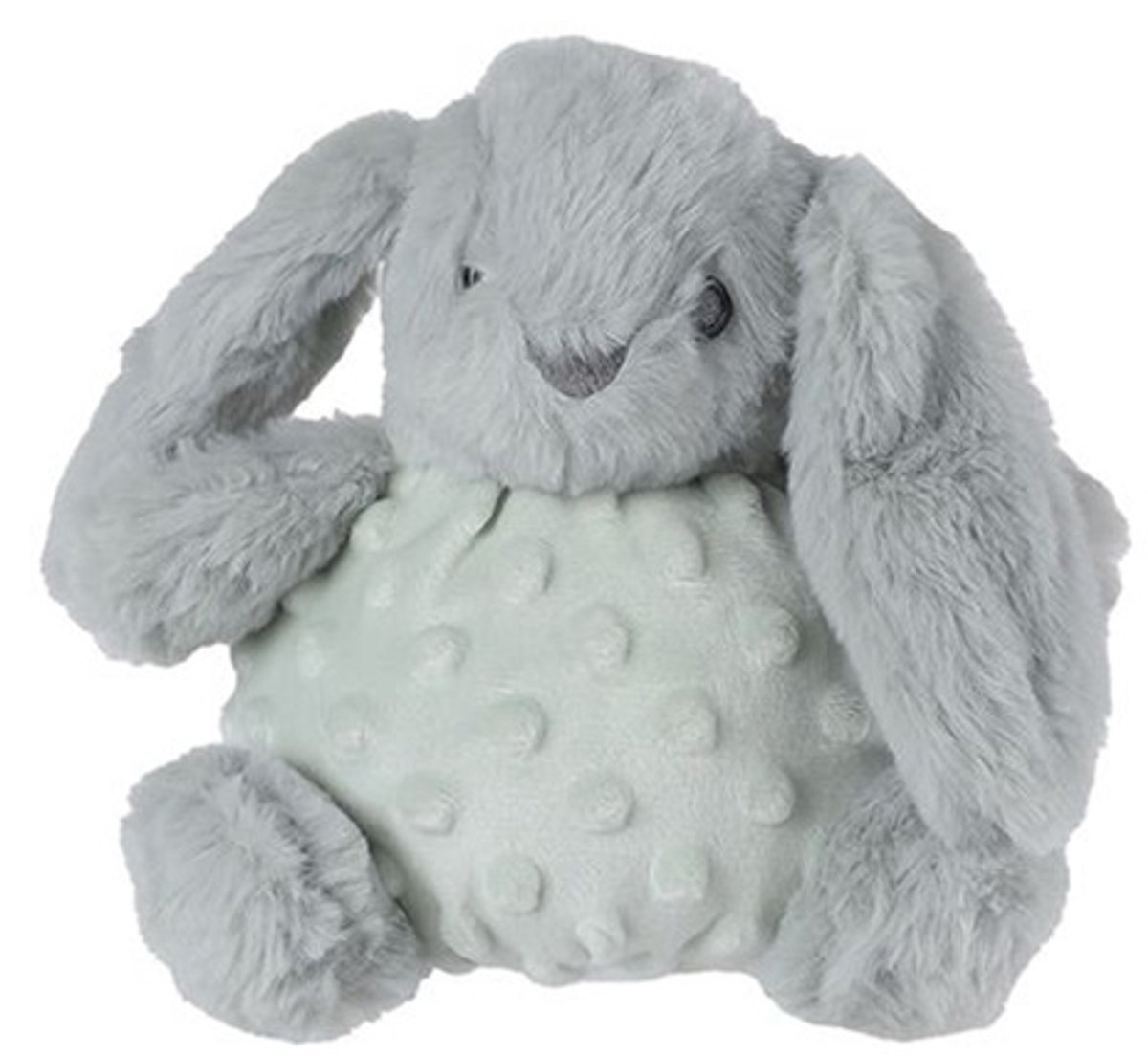 Rammelaar konijn structuur pluche 16cm groen