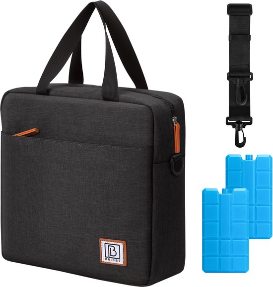 Brisby Koeltas 7L Zwart + 2 Brisby Thermosbekers Zwart – Complete Lunch-set voor Onderweg! van Brisby — afbeelding 5