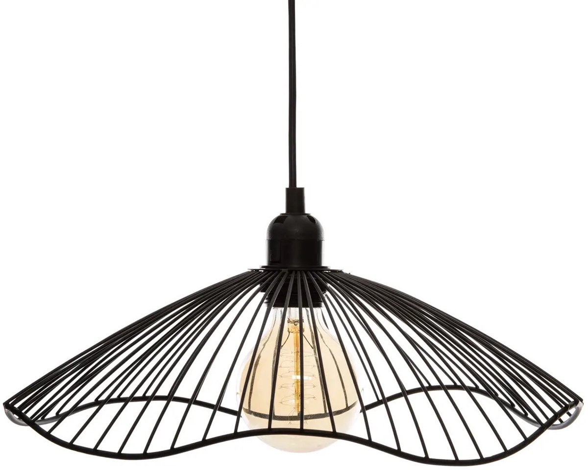 Plafondlamp Atmosphera Cháteau 40W Zwart Metaal (Ø 34 x 15,5 cm)
