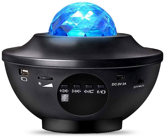 iMoshion Sterren Projector - Projector Sterrenhemel met 10 lichtstanden - Nachtlampje / Sterrenprojector Kinderen - Galaxy Projector met Muziek - Sterrenlamp