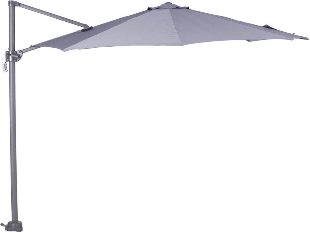 Garden Impressions Zweefparasol Hawaii S Ø300 - donker grijs - licht grijs