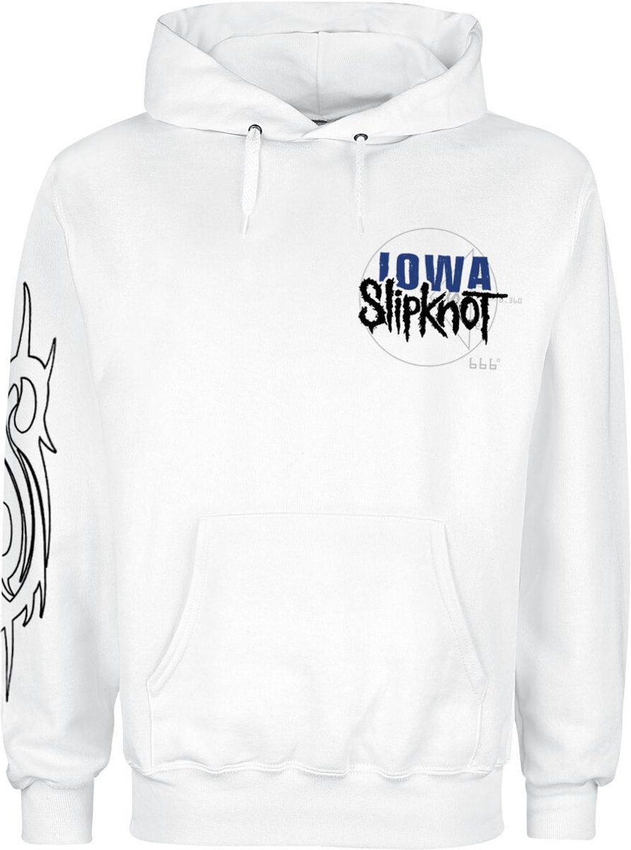 Slipknot Iowa Goat Cover Heren Trui met capuchon - wit - S