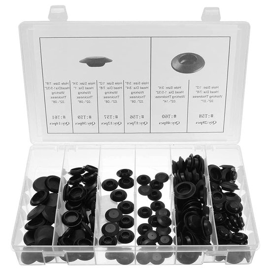 ANCLLO 150 Stks Auto Plastic Klinknagels Bevestigingsmiddelen Push Type ANCLLO 150 Stks Auto Plastic Klinknagels Bevestigingsmiddelen Push Type