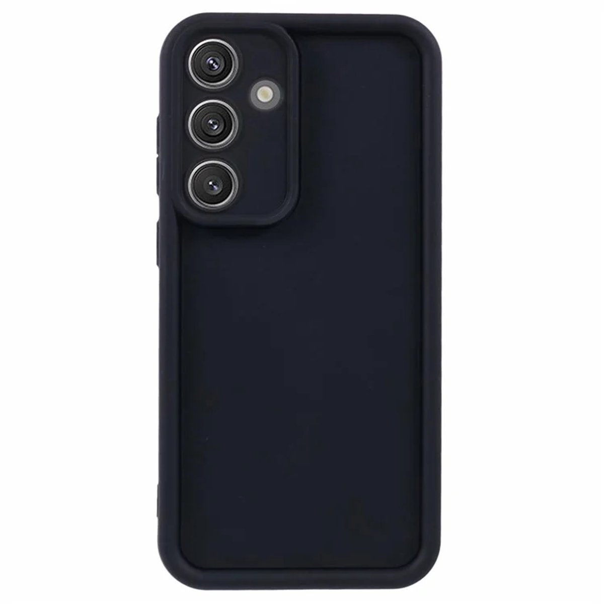 Hoesje voor Samsung Galaxy S25 Plus - Phonesta Grooved Silicone Back Cover - Zwart