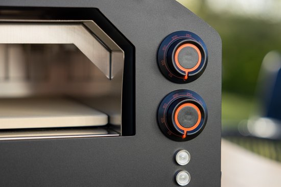 Pizza di Monti - Tavoletta - Black - Luxe Elektrische Pizzaoven - tot 400°C - Tafelmodel - Binnen & Buiten gebruik - Inclusief pizzasteen, schep, verlichting en temperatuur en doorkijk deur. — afbeelding 3