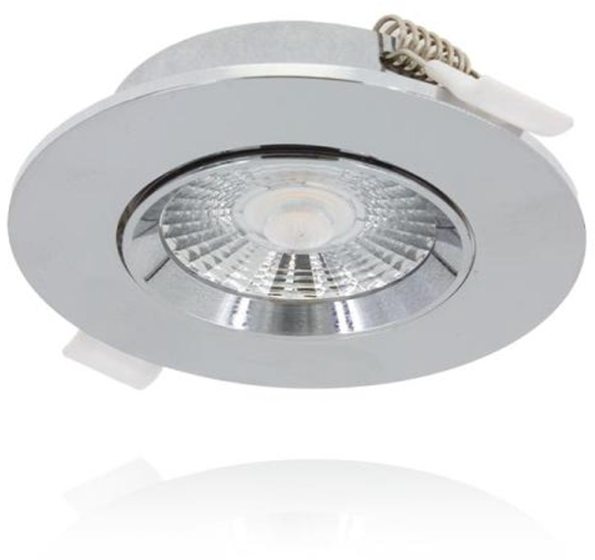 Profolux LED inbouwspot - chroom 6W - dimbaar - IP44 - 440 lumen