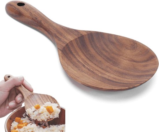 U-Taste Extra lange lepel van stevige siliconen van 33,9 cm: hittebestendig van 315 °C, naadloze serveerlepel met antiaanbaklaag om te mengen, roeren, oppakken (Aqua Sky