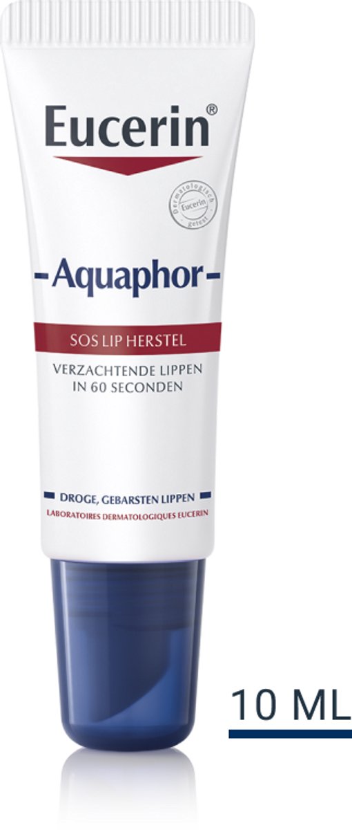 Eucerin Aquaphor SOS Lippenbalsem - Lip Balm - Hydrateert de Droge en Gebarsten Lippen - Ongeparfumeerd - 10 ml — cadeau in Cadeau-ideeën - foto 2