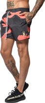 Conflict Swim Short Camo Red