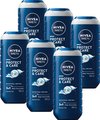 NIVEA MEN Protect & Care Douchegel - 3-in-1 Shower Gel Met aloë vera - Shampoo - Voordeelverpakking - 6 x 250 ml