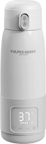Vulpes Goods® BabyCare - Thermosfles Flessenwarmer Onderweg - 500ML - Flessenwarmers - Roestvrijstaal - 6400 mAh - 500ML - Oplaadbaar - Draadloos & Draagbaar - Voor alle soorten Babyflessen - met Warmtebehoud - Babyvoeding - PRO V2