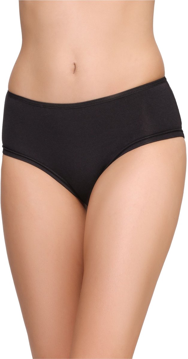 Bellivalini Dames Slip Onderbroek – Katoen – Zwart/Wit (2Pack) – S – BLV-DA-36-2P