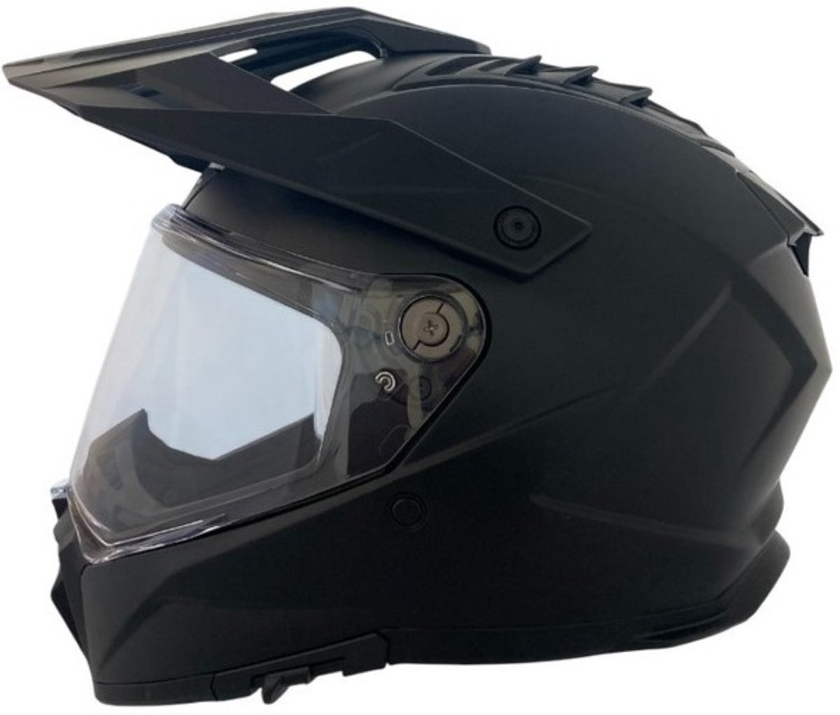 APEX AT300 Solid Mat Zwart Adventure Integraalhelm - Helm