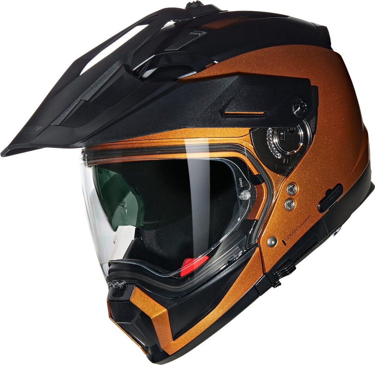 Nolan N70-2 X 06 Classico Nobile 318 Oker Zwart Glossy Multi Helm - Maat L - Helm
