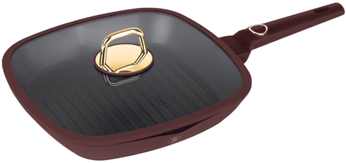 Berlinger Haus 8037 - Grillpan met deksel - 28 cm - Leonardo Collection