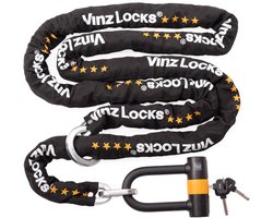 VINZ Oyu ART 4 Bootslot / Motorslot - 3 Meter Extra Lang Kettingslot - 3 sleutels - 300 cm