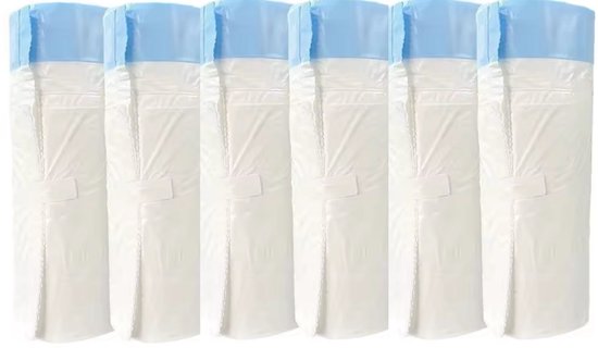 Foto: 6 rollen kattenbakzakken voor kattenbak zelfreinigend automatische kattenbakzakken 15 stuks per rol 45 50cm