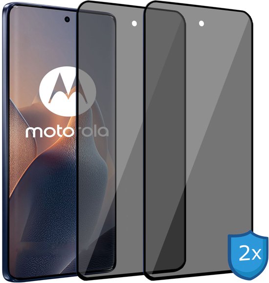 2x TechNow Privé Screenprotector geschikt voor Motorola Edge 60 Fusion Screenprotector - Privacy Beschermglas - Privacy Proteqt+