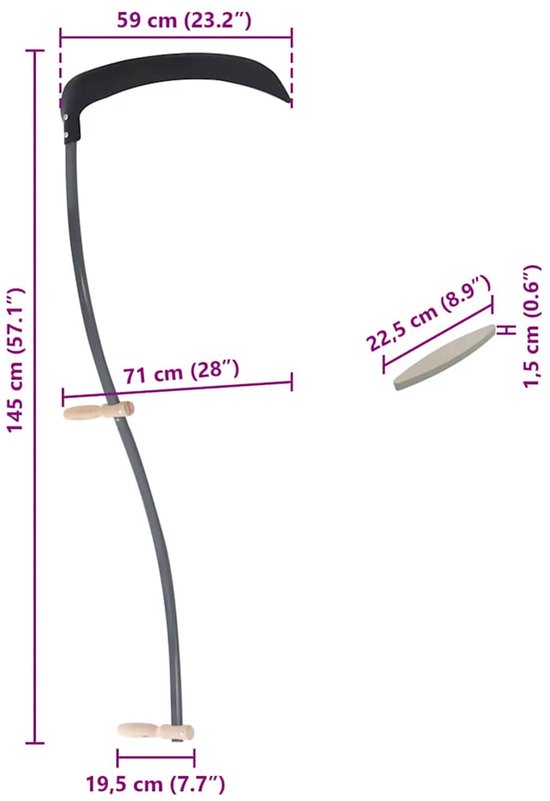 vidaXL - Zeis - met - slijpsteen - 145 - cm van VidaXL — afbeelding 3