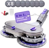 Mop - Elektrische Dweil - Vloerwisser - Geschikt voor Dyson Steelstofzuiger - Dyson V15 - V11 - V10 - V8 - V7 - Dweil Opzetstuk - Met 8 moppen