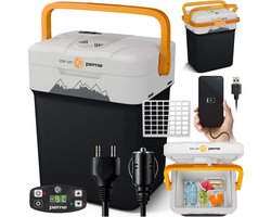 PEME Essential - Elektrische Koelbox - Thermo-elektrisch - 25.7L - 12V Autolader - 220/230V Stopcontact - Koelt en verwarmd Frigobox - Adventure Orange