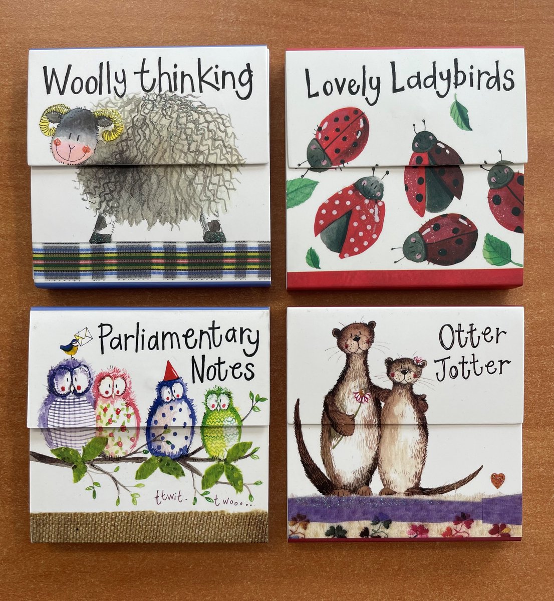 Alex Clark Mini Magnetic Notepad's - Magnetische notitieblokjes 4 stuks
