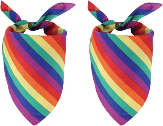 thumbnail image 2 of Trade Winds LGBT Rainbow Gay Pride Bandana - 22"x22" Cotton, Multicolor, Unisex Handkerchief, LGBTQ Flag 2 of 5