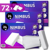 NIMBUS Wonder Sponge - Éponge en mélamine - 72 pièces (3x24) - Pack économique - Extra épais