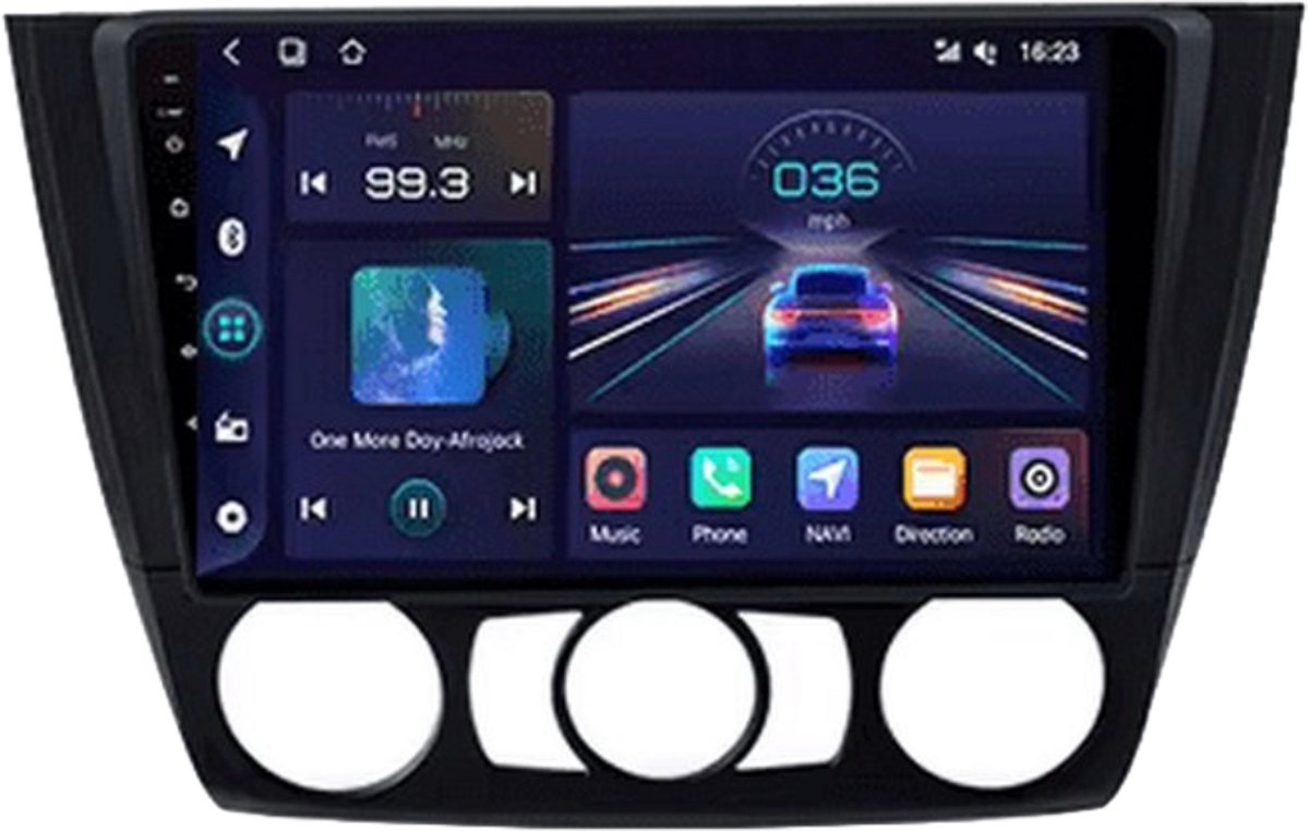Carplay / android auto radio geschikt voor BMW 1 serie E81, E82, E87, E88, 2004-2012