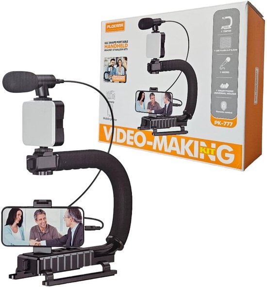Handheld Video Stabilizer, Aluminium Rubber Generieke PRO Handheld Steadycam Video Stabilizer voor Digitale Camera Camcorder DV DSLR SLR