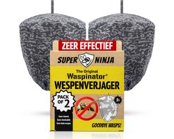 Super Ninja Waspinator Wespenverjager - 2 stuks - Weerbestendige Nepwespennestval - Ecologisch & Zeer Effectieve Natuurlijke Wespafschrikker