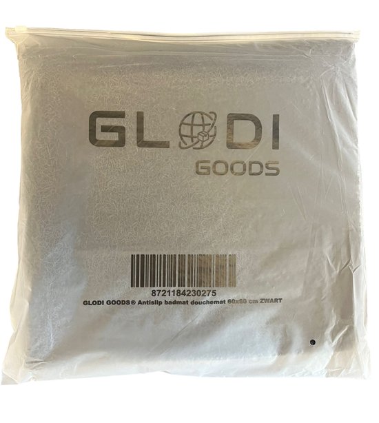 GLODI GOODS® Antislip badmat douchemat 60x60 cm - voor in de douche – antislipmat waterdoorlatend – ZWART