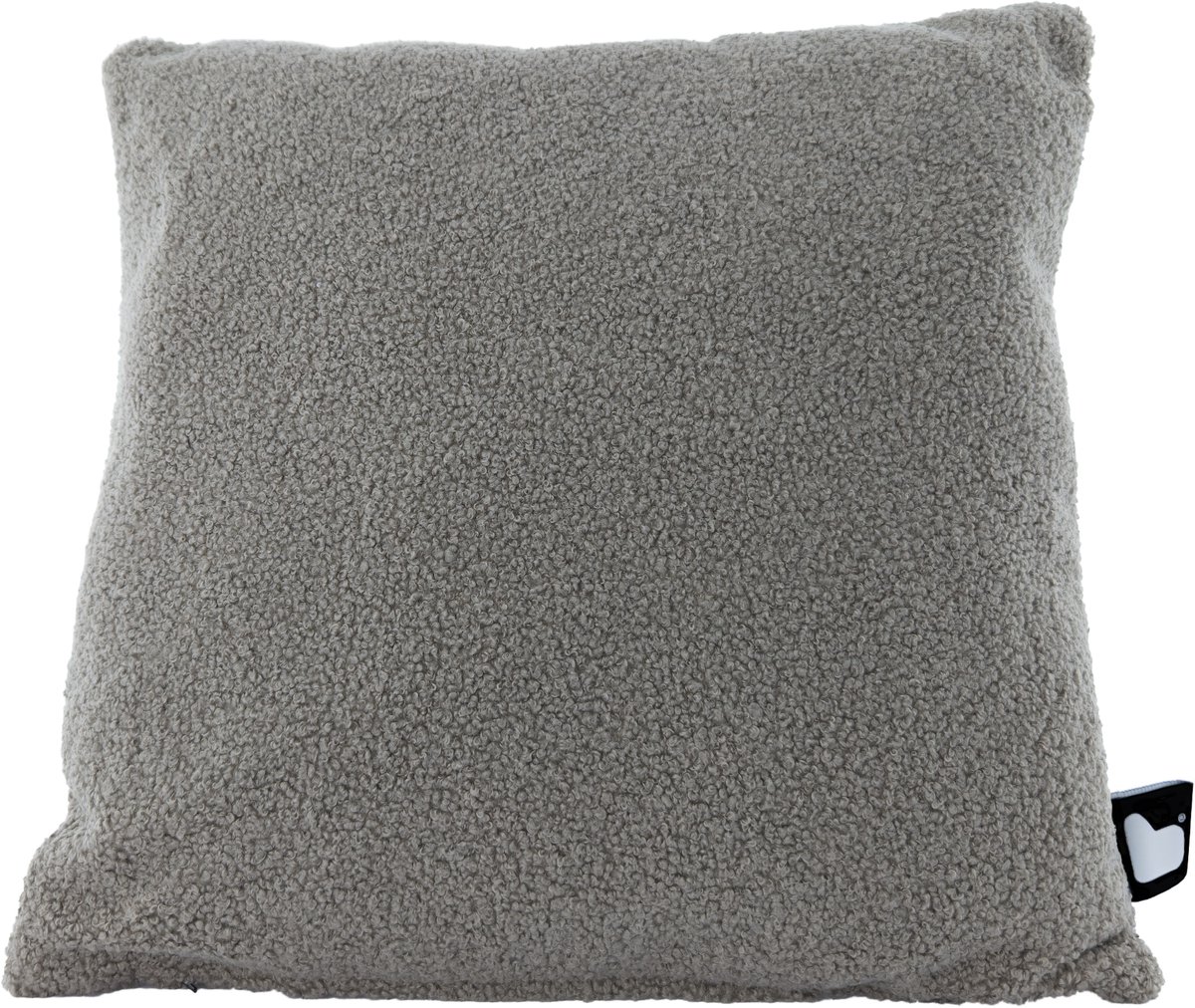 Extreme Lounging - b-cushion teddy - lounge- en sierkussen - voor binnen - zachte teddy stof - 43x43cm - Mink
