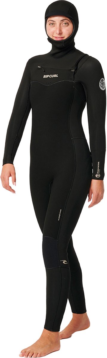 2025 Rip Curl Dames Dawn Patrol 5/4mm Borst Ritssluiting Met Capuchon