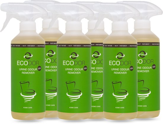 Ecodor UF2000 - Urinegeur Verwijderaar - 6 x 500 ml sprayflacon - Ecologische ontgeurder - Ongeparfumeerd