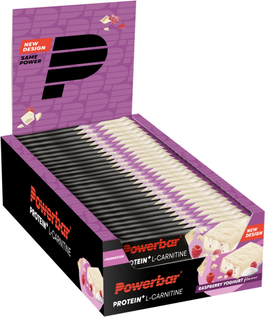 Goedkoopste Powerbar eiwitreep | Protein Bar L-Carnitine | Raspberry Yoghurt - 30x35g