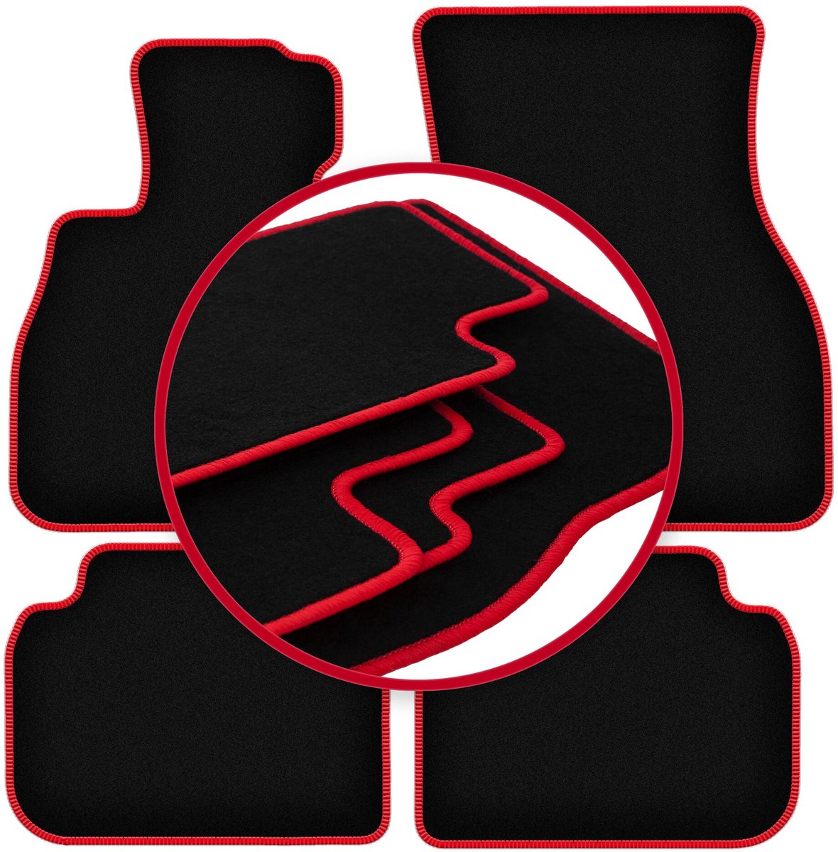 CARLUX-RED automatten voor: Mini Clubman F-54 hatchback (2015-)